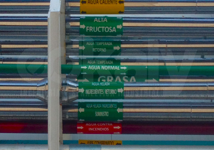 Etiquetas para Tuberías y Maquinarias
